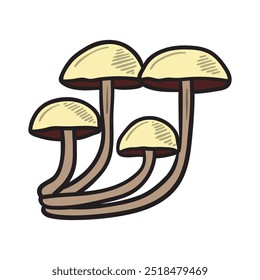 Nature Illustration Colored - Mushroom-12