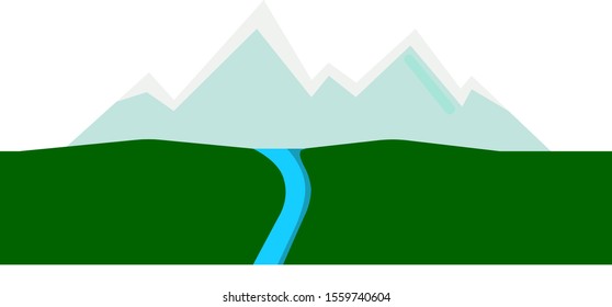 Natur, Illustration, Vektorgrafik auf weißem Hintergrund.