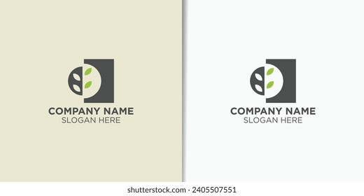 nature industry logo design concept, leaf logo inspiration