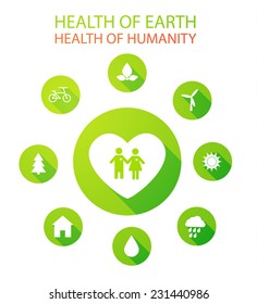 Nature infographic set. Vector illustration