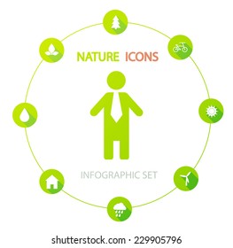 Nature infographic. Vector illustration