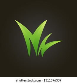 Nature Initial Letter NN Logo Design Vector Eps.10