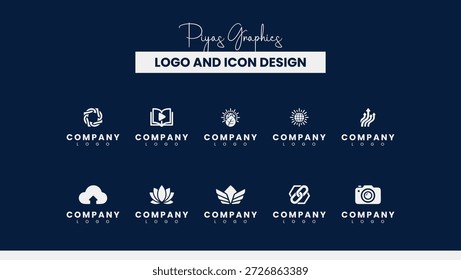 Colección de logotipo Abstractas inspirado en la Naturaleza