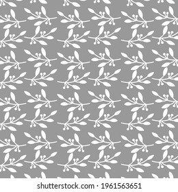 Nature inspired black gray and white pattern