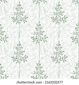 Nature inspired elegant vector pattern with leaves