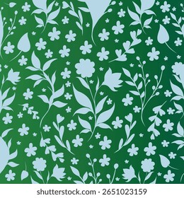 Nature Inspired Floral Repeating Pattern