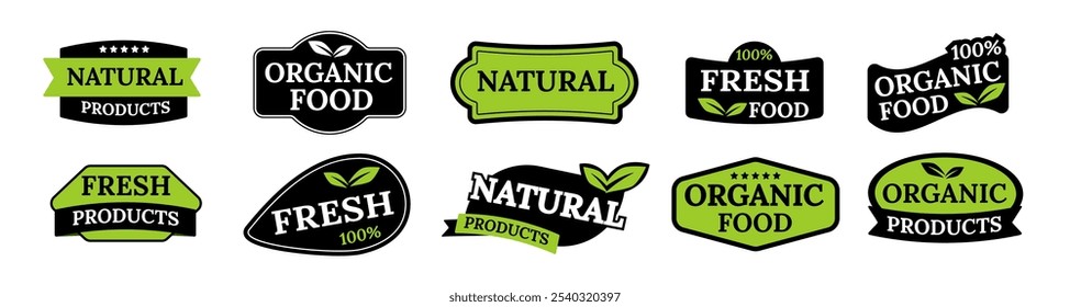 Nature inspired green and black badge featuring a leaf, perfect for branding vegan, organic, and wellness products with a focus on quality and safety.