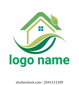 Nature Inspired Minimal Real Estate Logo