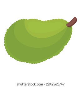 Nature jackfruit icon cartoon vector. Ripe food. Organic jack