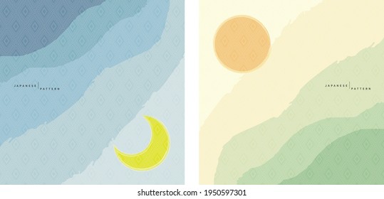 Nature japanese style day and night