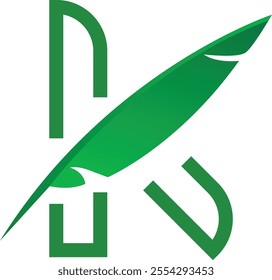 Nature K Letter Logo Design