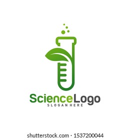 
Nature Lab Logo Design Concept Vector. Creative Lab with leaf Logo Template. Icon Symbol