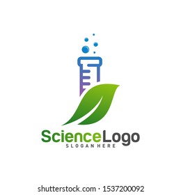 
Nature Lab Logo Design Concept Vector. Creative Lab with leaf Logo Template. Icon Symbol
