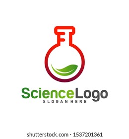 
Nature Lab Logo Design Concept Vector. Creative Lab with leaf Logo Template. Icon Symbol