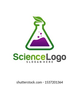 
Nature Lab Logo Design Concept Vector. Creative Lab with leaf Logo Template. Icon Symbol