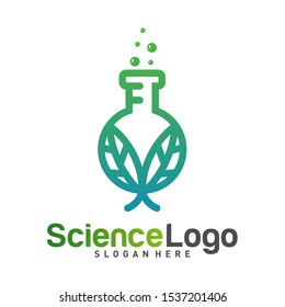 
Nature Lab Logo Design Concept Vector. Creative Lab with leaf Logo Template. Icon Symbol