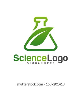 
Nature Lab Logo Design Concept Vector. Creative Lab with leaf Logo Template. Icon Symbol