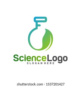 
Nature Lab Logo Design Concept Vector. Creative Lab with leaf Logo Template. Icon Symbol