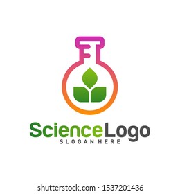 
Nature Lab Logo Design Concept Vector. Creative Lab with leaf Logo Template. Icon Symbol