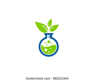 Nature Lab Logo Design Element