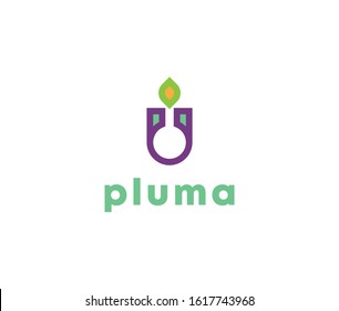 Nature Lab logo icon vector template design element