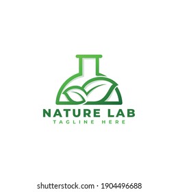 Nature Lab Logo Template .