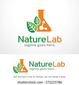 Nature Lab Logo Template Design Vector