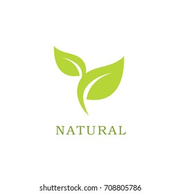 Nature label, vector. Illustration. Isolate on white.