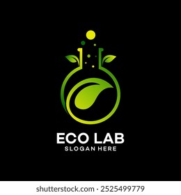 logotipo do laboratório da natureza ícone do vetor desenho de ilustração