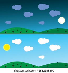 nature landscape background kids background illustration vectors