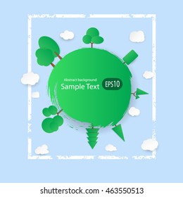 nature landscape background, paper design