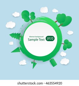 nature landscape background, paper design