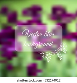 Nature landscape blur background. Vector