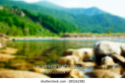 Nature landscape blurred background.