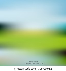 A nature landscape blurred background vector illustration.