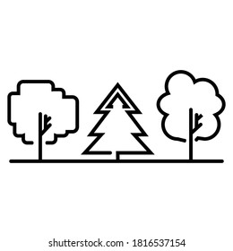 Nature landscape icon vector illustration