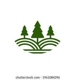 Nature Landscape logo design vector illustration, Creative Nature Landscape logo design concept template, symbols icons