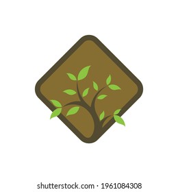 Design des Naturlandschaftslogos, Vektorgrafik, Design des Creative Nature Landscape-Logos, Symbole