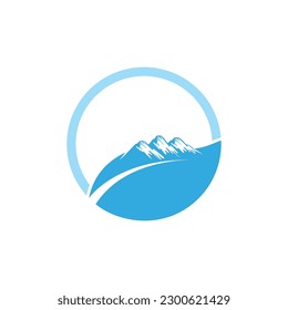 Nature landscape logo templates for green ecology environment or travel company.
