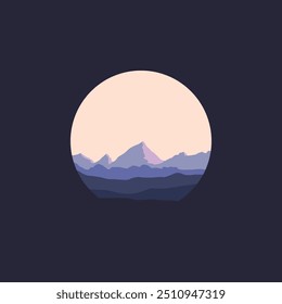 nature landscape panorama illustration vector