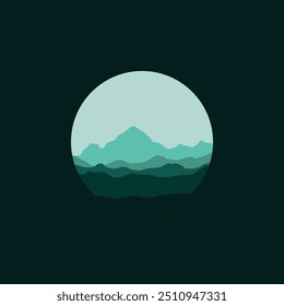 nature landscape panorama illustration vector