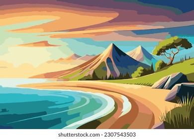 El paisaje natural en verano