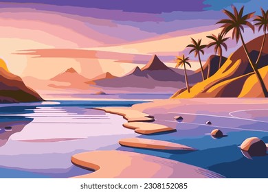 El paisaje natural en verano