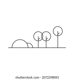 nature landscape vector icon design template