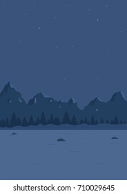 Nature landscape. Vector illustration