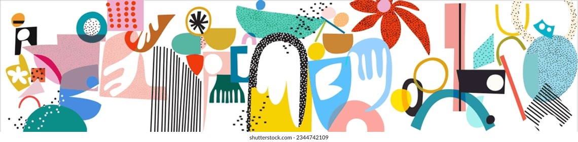 Naturaleza y paisaje. Ilustración vectorial del arte de ilustración de árboles para todos los ilustradores de papel gráfico de pared 