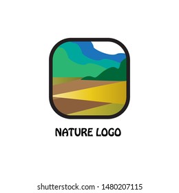 Nature Landscape Vector Logo Template