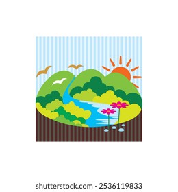 Nature Landscaping Scenery Graphic Art