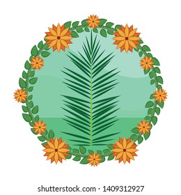 nature leaf cartoon vector illustration graphic design