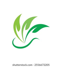 Nature leaf eco green logo icon